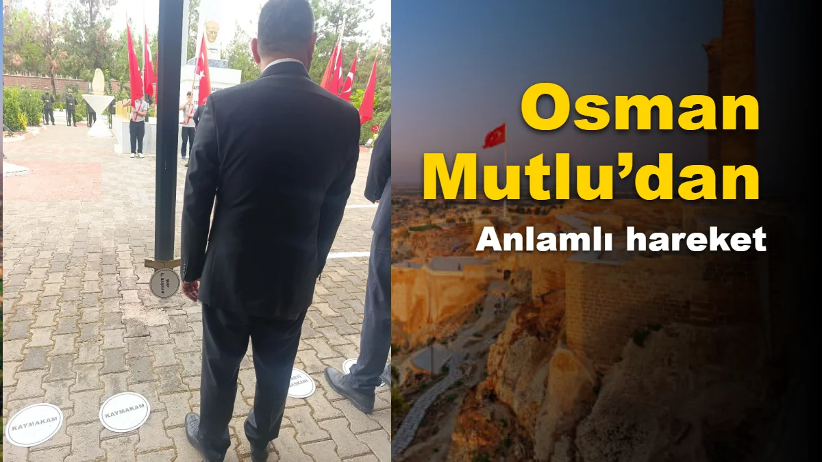 Osman Mutlu’dan Anlamlı Hareket