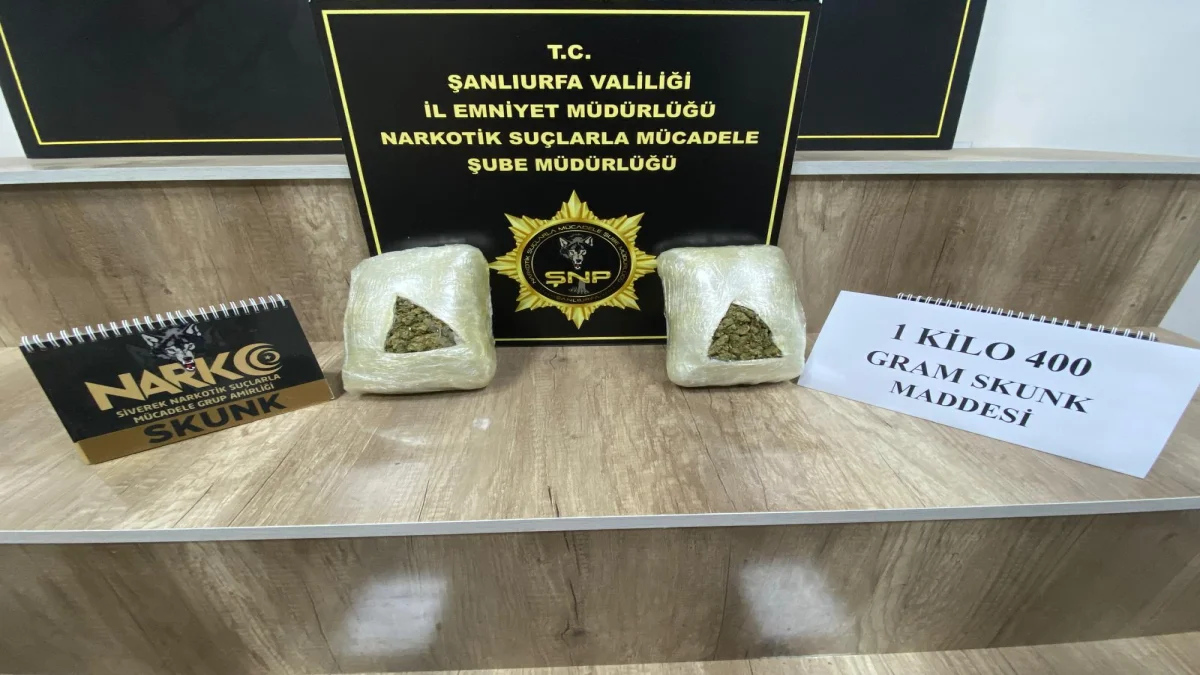 Şanlıurfa’da Narkotik Operasyonu: 2 Şüpheli Tutuklandı