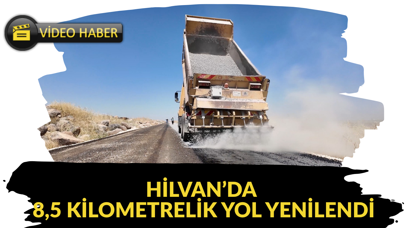 HİLVAN’DA 8,5 KİLOMETRELİK YOL YENİLENDİ