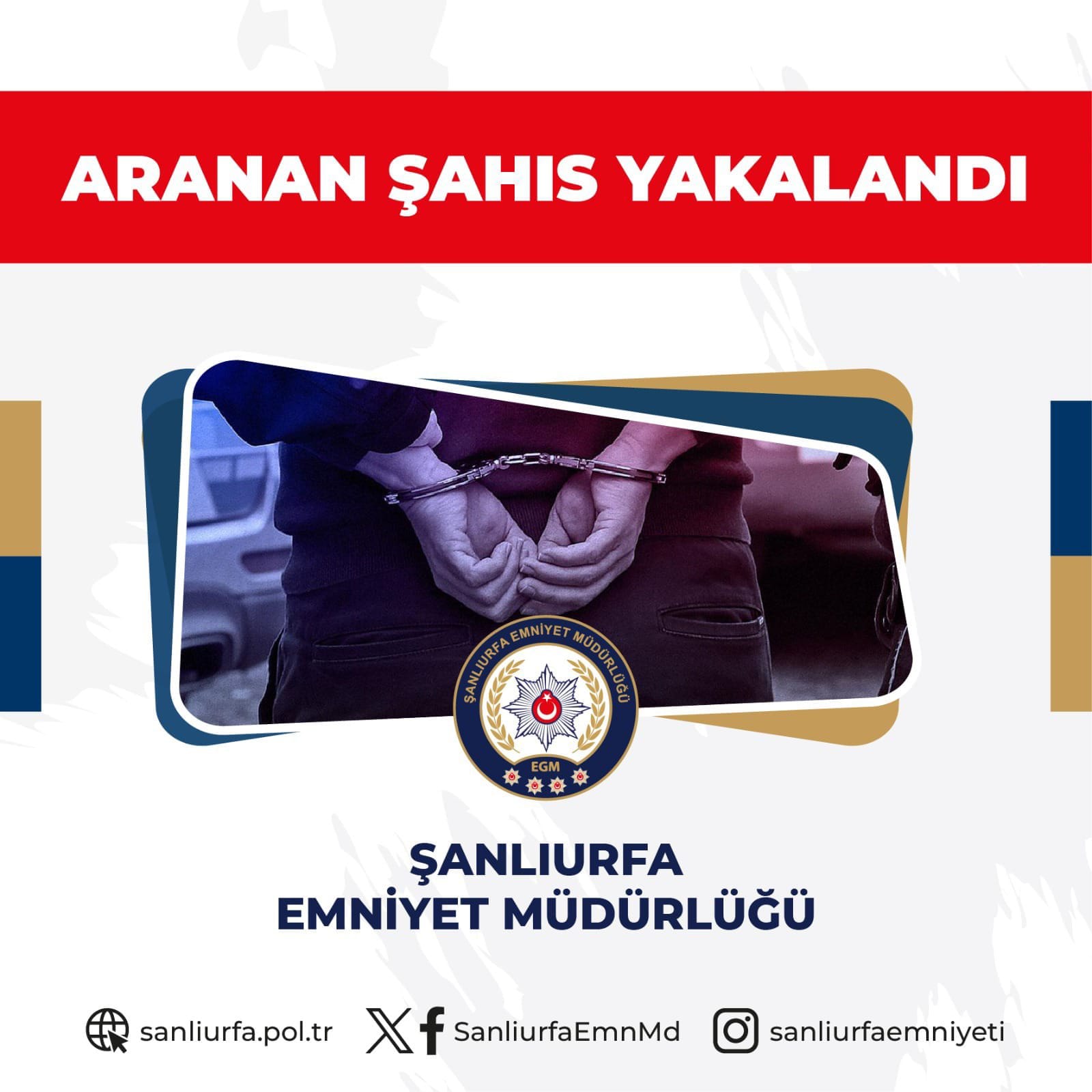 Halfeti'de Aranan Şahıslara Büyük Darbe: 47 Yıla Yakın Hapis Cezası Olan Şüpheli Tutuklandı