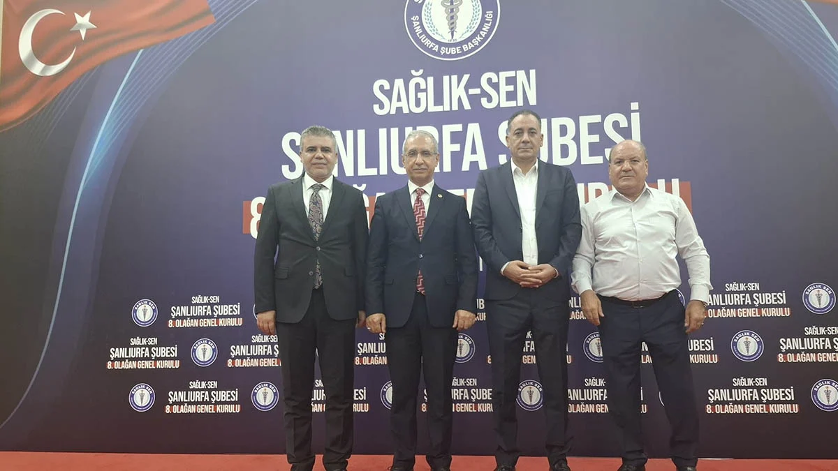 Sağlık-Sen Şanlıurfa Şubesi’nde Güven Tazeleyen Abdulkadir Yabir Yeniden Başkan Seçildi